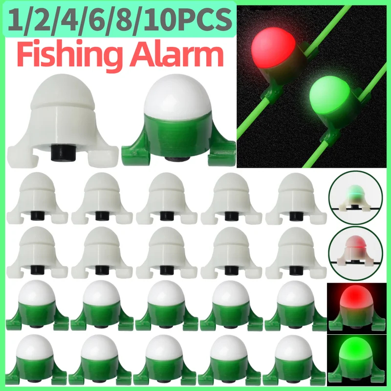 Fish Alarm - 2-8 Pezzi Allarme LED per Pesca