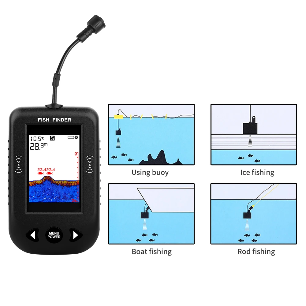 Allarme 100M Sonar portatile E - Fish Finder Portable recensione e prezzo