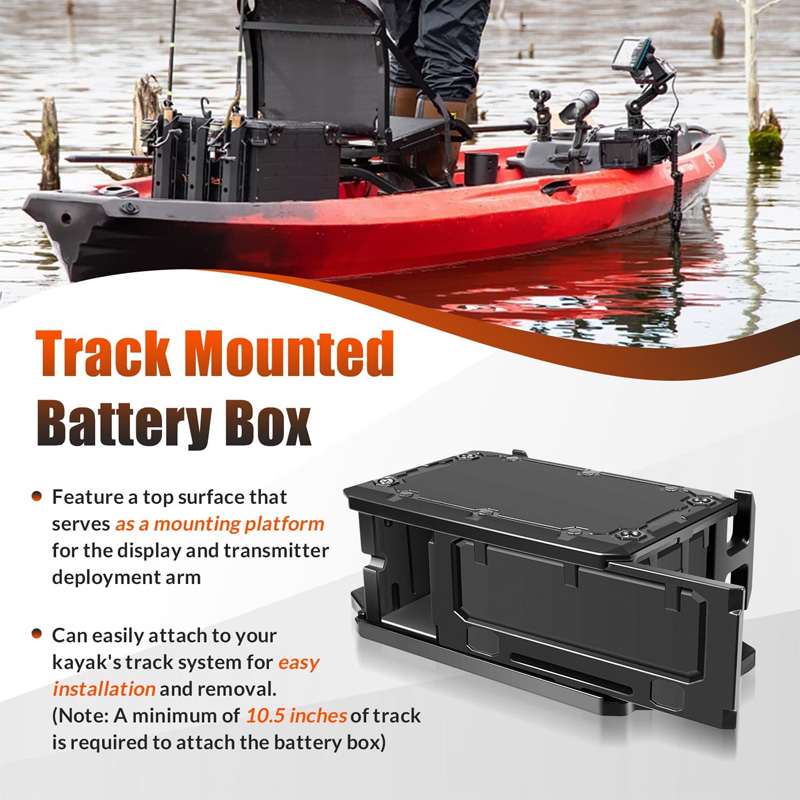 Scatola batteria montata su bi - Fish Finder Transducer recensione e prezzo